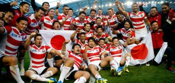 Joie des Japonais
Japan celebrate victory after the match